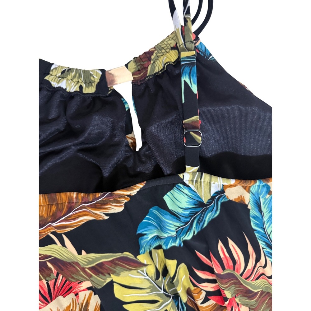 Magicsuit/Miracle Suit Susan Tropical Palm One Piece Size 14 High Neck Swimsuit - Picture 8 of 11